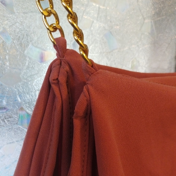 First Love Pink Ruffled Off-Shoulder Blouse - Picture 12 of 13